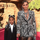 Blue Ivy attends the premiere of The Lion King with mom Beyonce in Hollywood on July 9, 2019.
